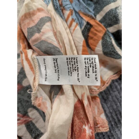 Z & L Women's Multicolor Short Sleebe 100% Viscose Made With Love Tie Top Size S - Picture 6 of 11